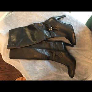 Ralph Lauren leather knee high boots sz 11